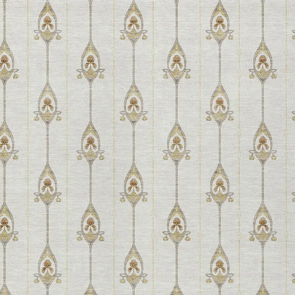 9' X 12' Ivory And Brown Geometric Washable Indoor Outdoor Area Rug Homeroots Outdoor