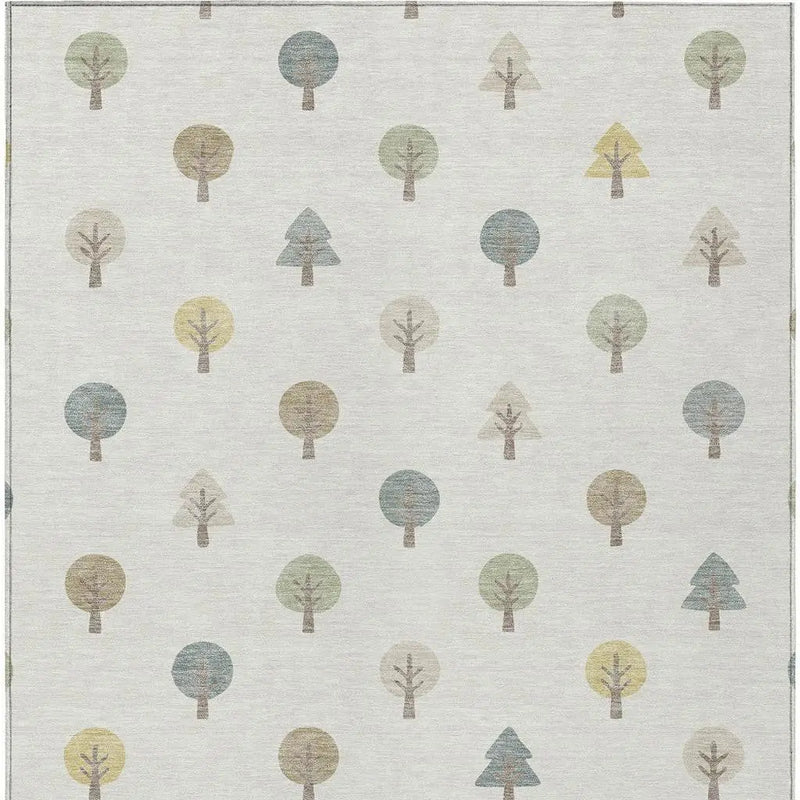 9' X 12' Ivory And Brown Geometric Washable Indoor Outdoor Area Rug Homeroots Outdoor