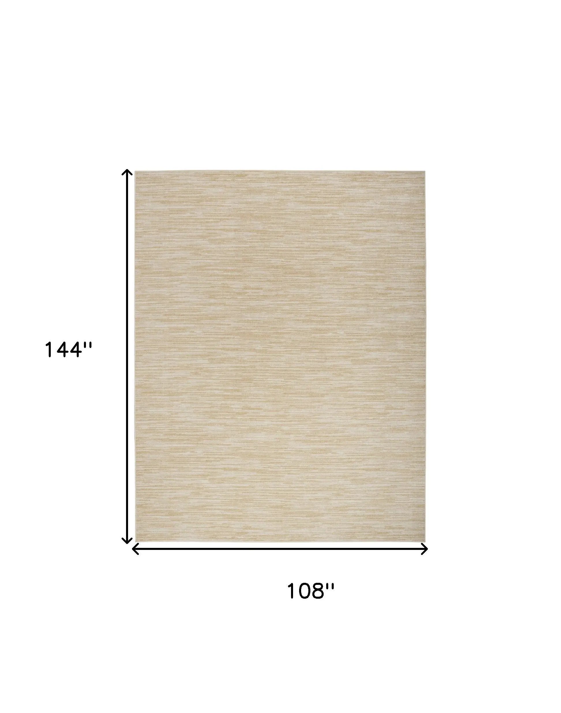 9' X 12' Ivory And Gold Abstract Indoor Outdoor Area Rug Homeroots Outdoor