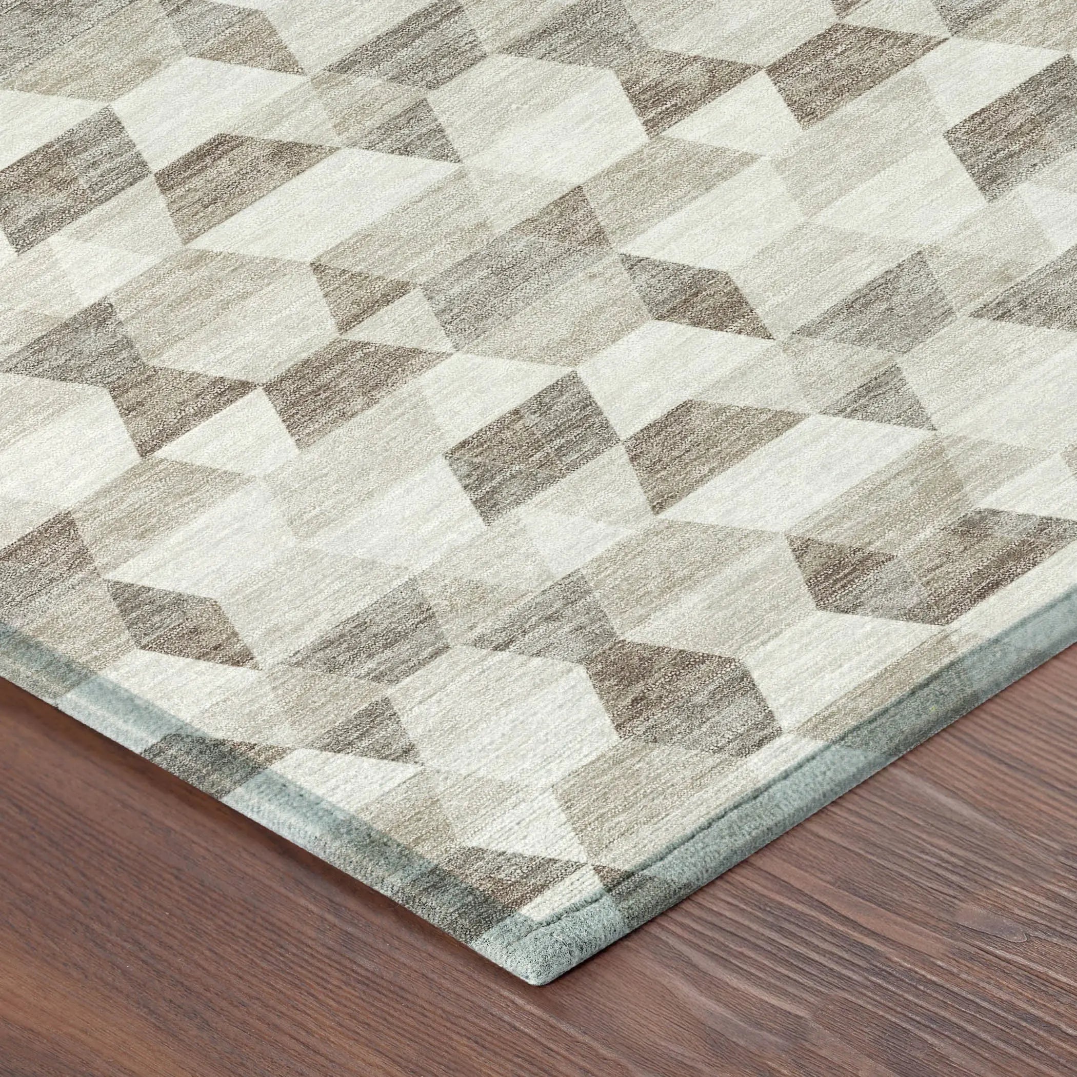 9' X 12' Ivory And Graphite Geometric Washable Indoor Outdoor Area Rug Homeroots Outdoor