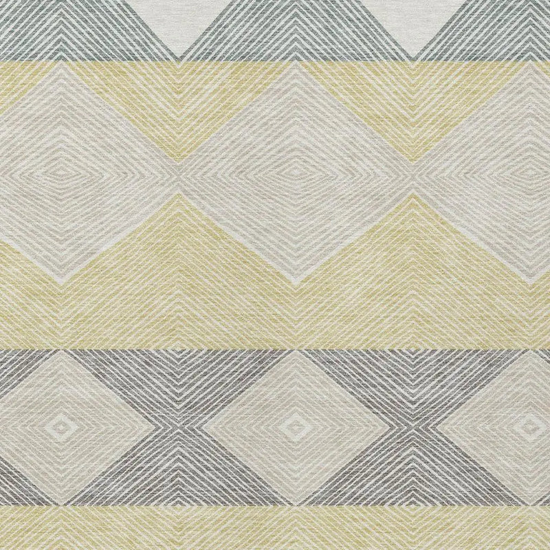 9' X 12' Ivory And Gray Geometric Washable Indoor Outdoor Area Rug Homeroots Outdoor