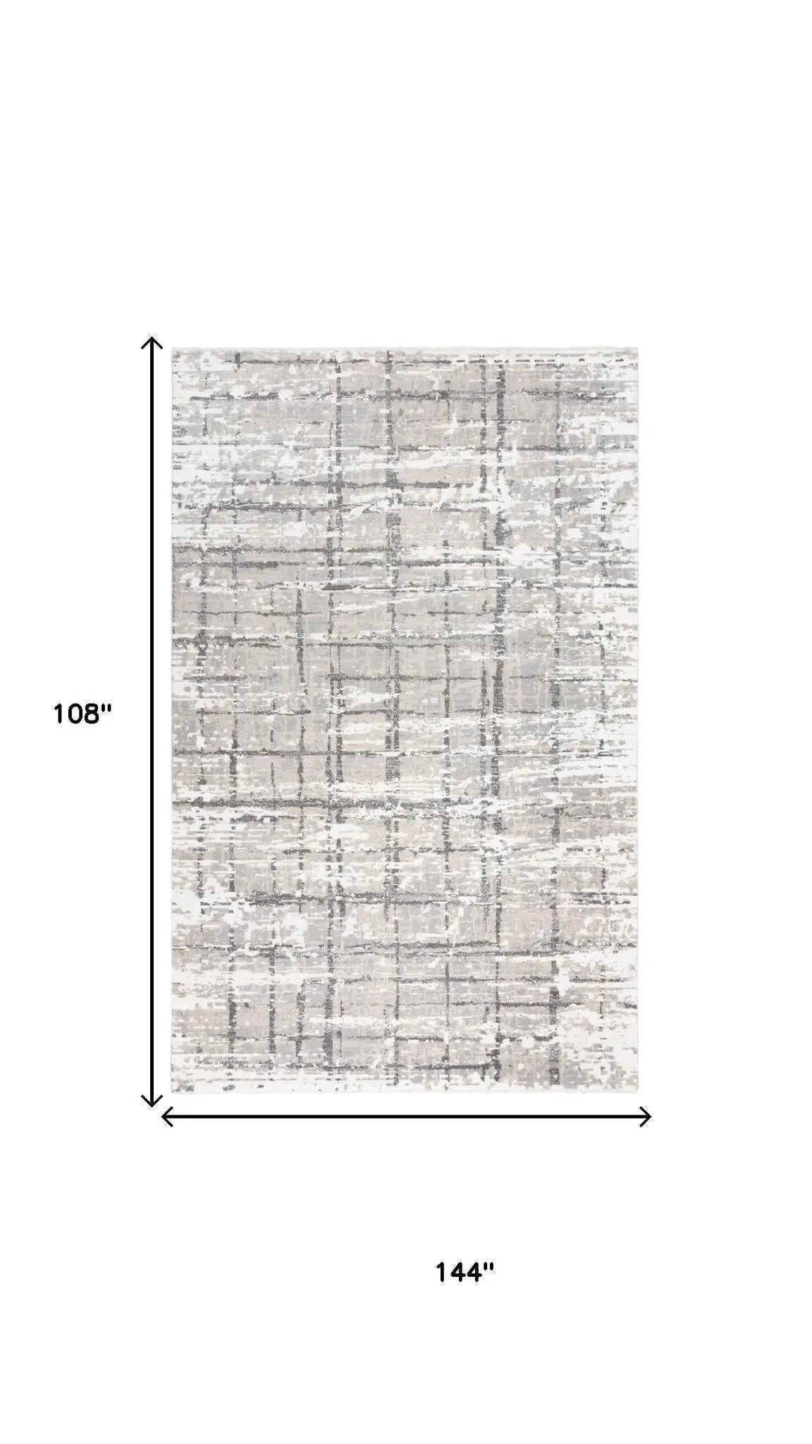 9' X 12' Ivory And Gray New Zealand Lambs Wool Abstract Hand Carved Handmade Area Rug Homeroots Home Decor