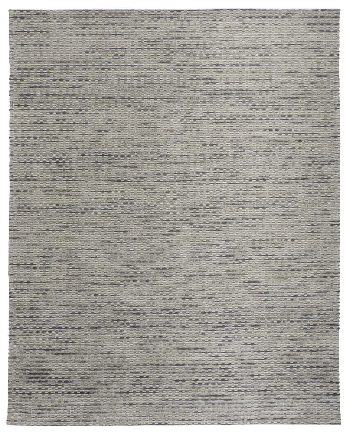 9' X 12' Ivory And Gray Wool Hand Woven Area Rug Homeroots Home Decor