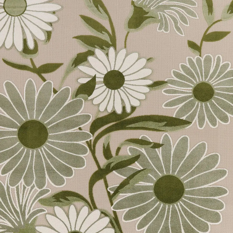 9' X 12' Ivory And Green Floral Indoor Outdoor Area Rug Homeroots Outdoor