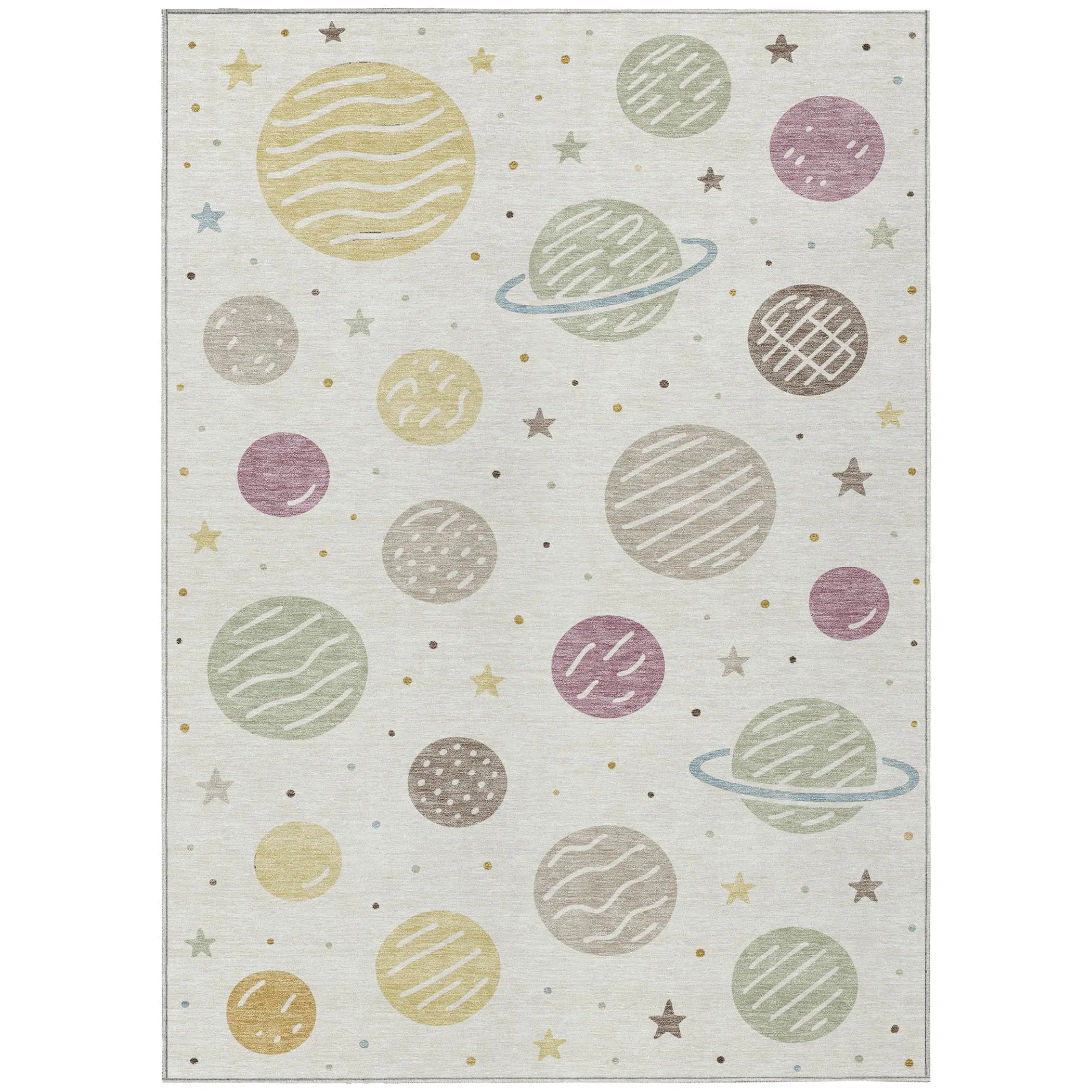9' X 12' Ivory And Green Floral Washable Indoor Outdoor Area Rug Homeroots Outdoor
