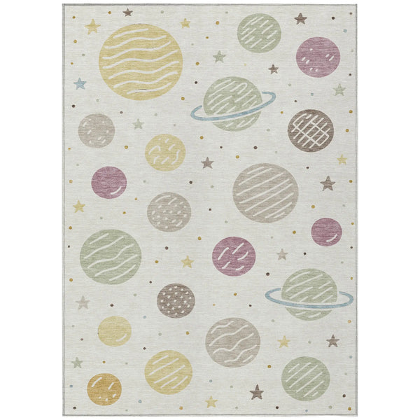9' X 12' Ivory And Green Floral Washable Indoor Outdoor Area Rug Homeroots Outdoor