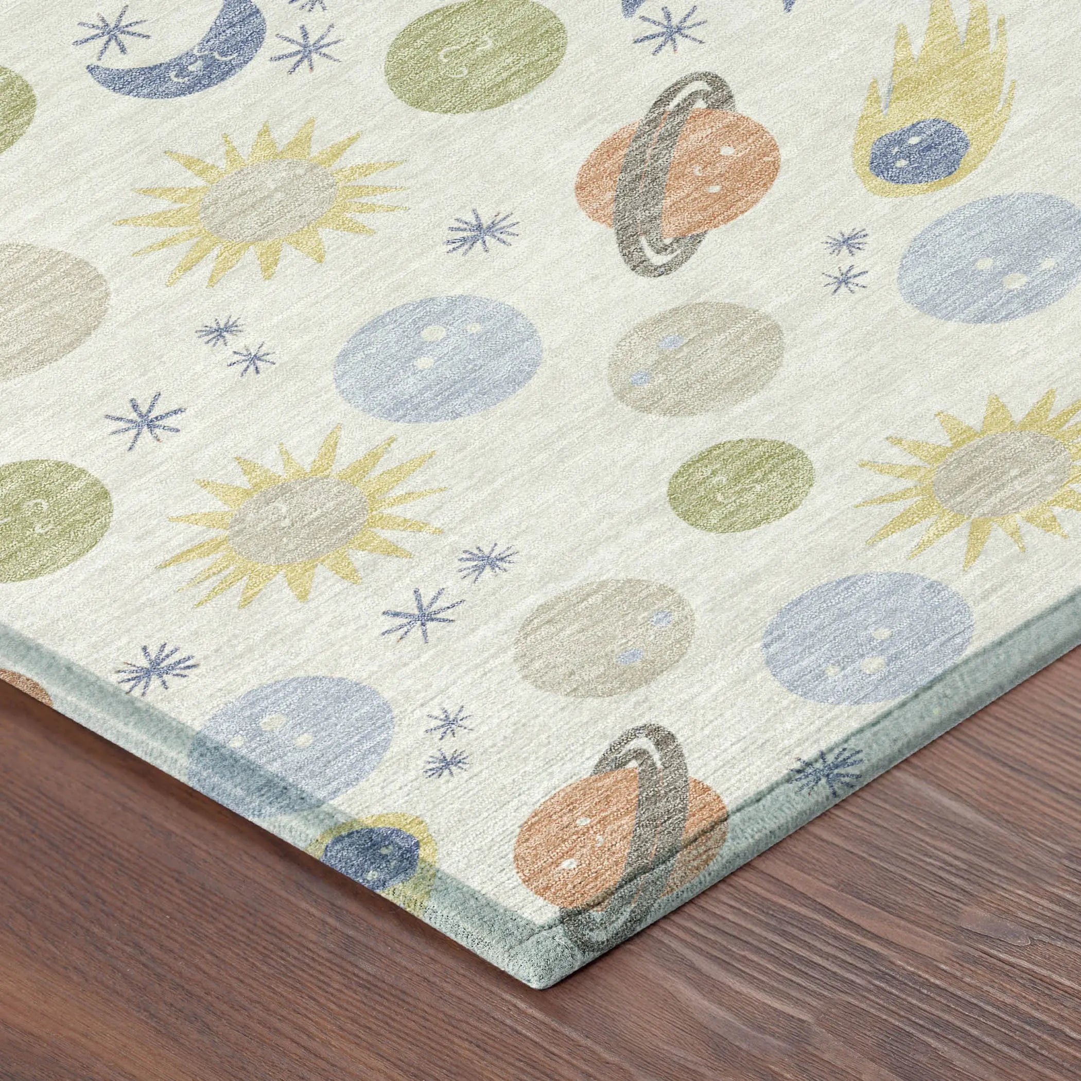 9' X 12' Ivory And Green Geometric Washable Indoor Outdoor Area Rug Homeroots Outdoor