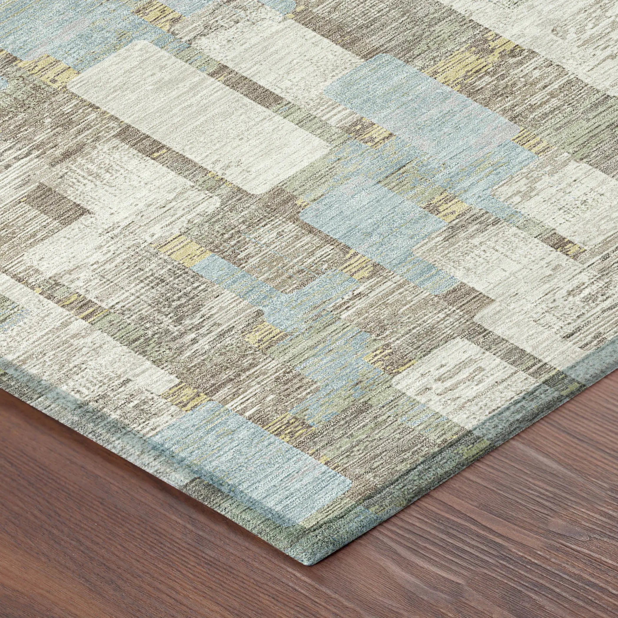 9' X 12' Ivory And Khaki Geometric Washable Indoor Outdoor Area Rug Homeroots Outdoor