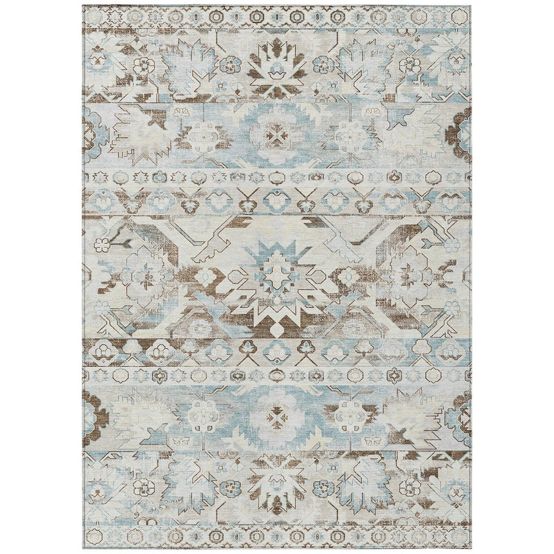 9' X 12' Ivory And Linen Cactus Washable Indoor Outdoor Area Rug Homeroots Outdoor