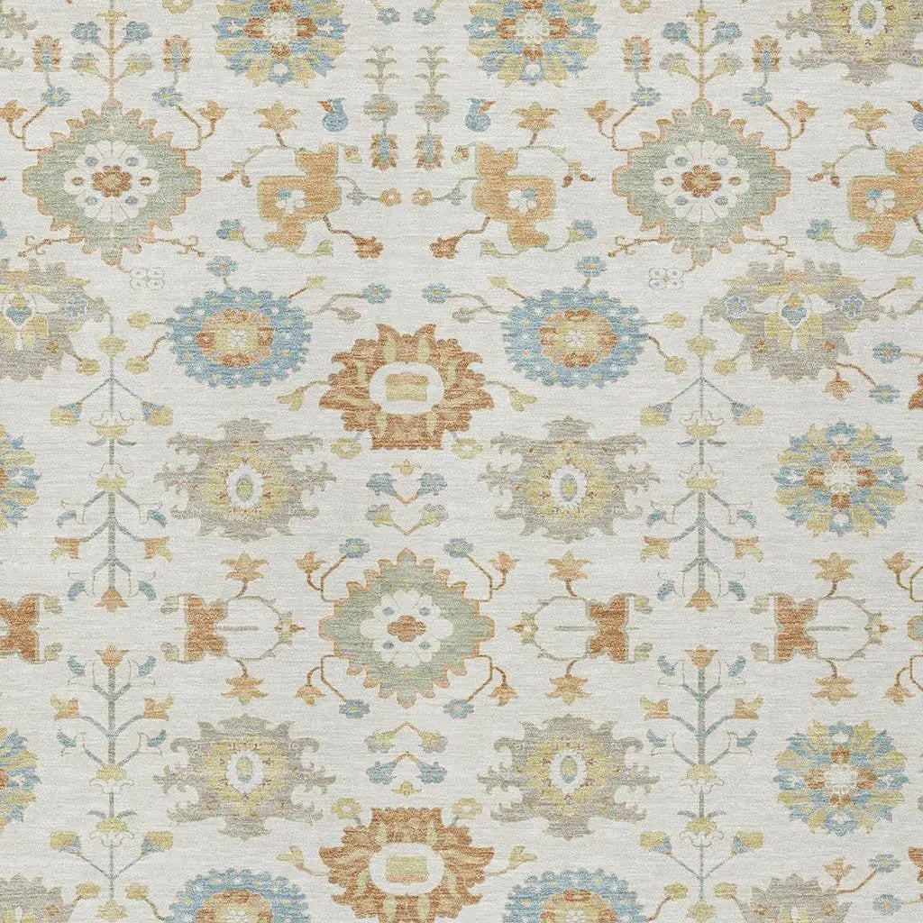 9' X 12' Ivory And Linen Geometric Washable Indoor Outdoor Area Rug Homeroots Outdoor