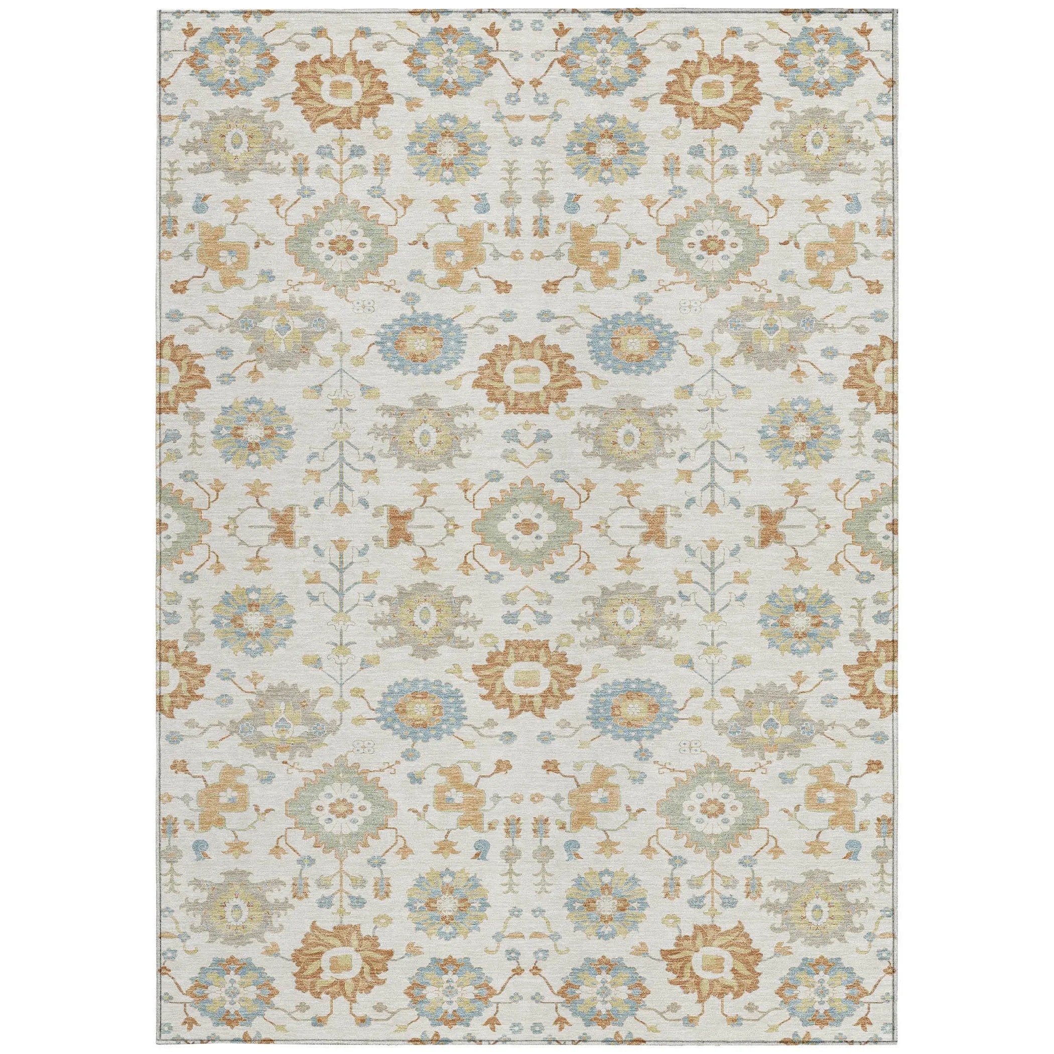 9' X 12' Ivory And Linen Geometric Washable Indoor Outdoor Area Rug Homeroots Outdoor