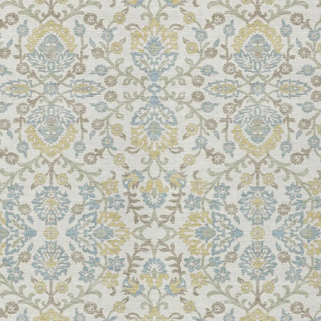 9' X 12' Ivory And Linen Geometric Washable Indoor Outdoor Area Rug Homeroots Outdoor