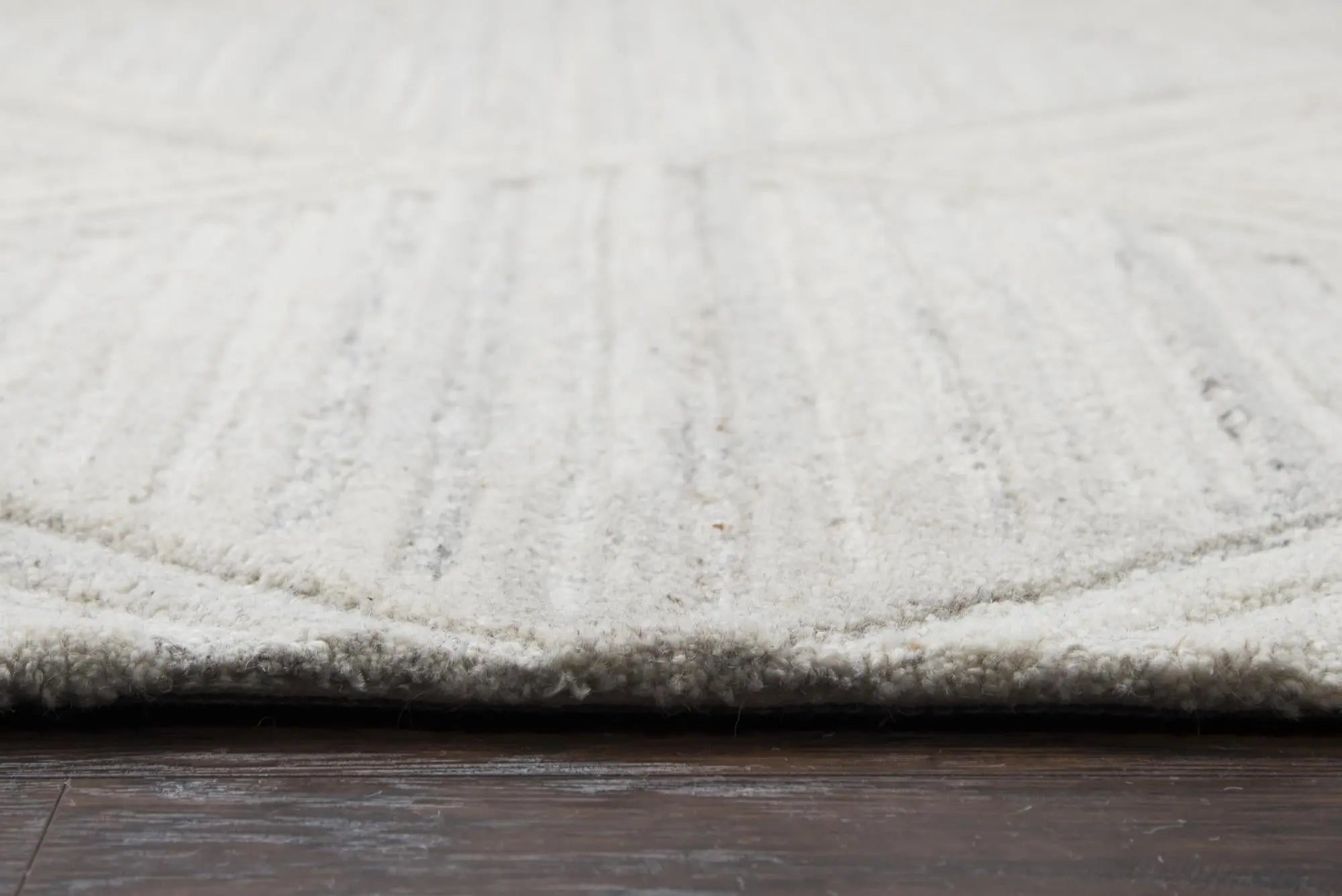 9' X 12' Ivory And Natural Wool Diamond Hand Tufted Area Rug Homeroots Home Decor