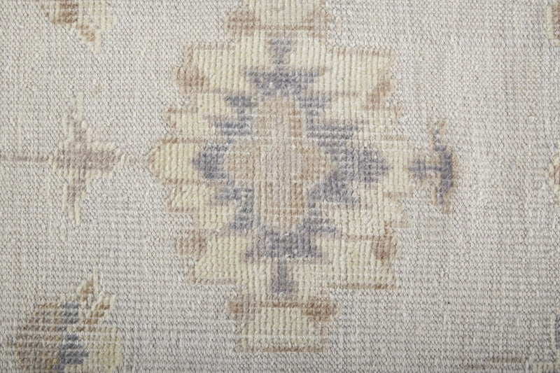9' X 12' Ivory And Orange Floral Hand Knotted Stain Resistant Area Rug Homeroots Outdoor