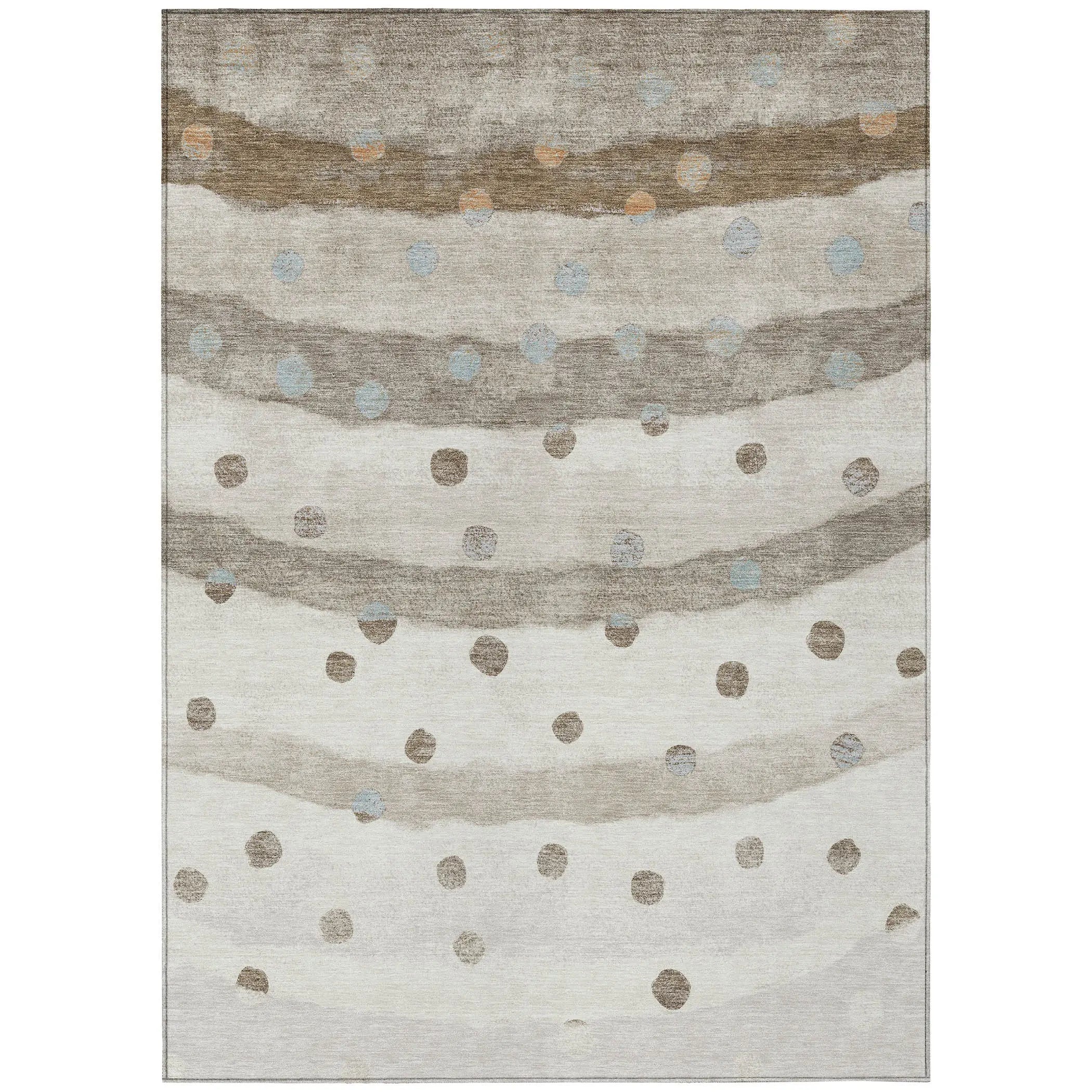 9' X 12' Ivory And Purple Striped Washable Indoor Outdoor Area Rug Homeroots Outdoor