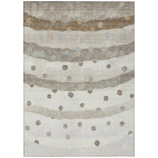 9' X 12' Ivory And Purple Striped Washable Indoor Outdoor Area Rug Homeroots Outdoor