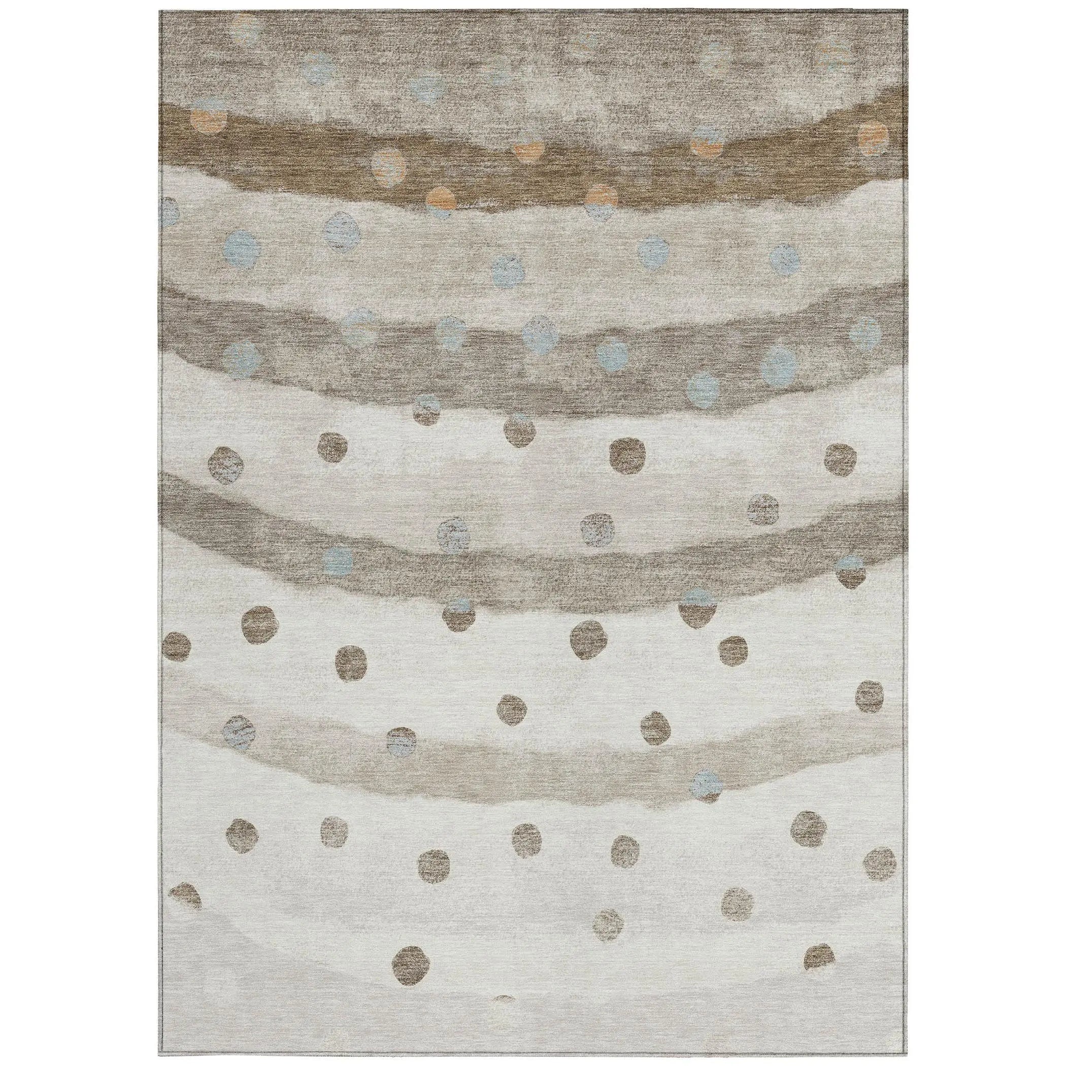 9' X 12' Ivory And Purple Striped Washable Indoor Outdoor Area Rug Homeroots Outdoor