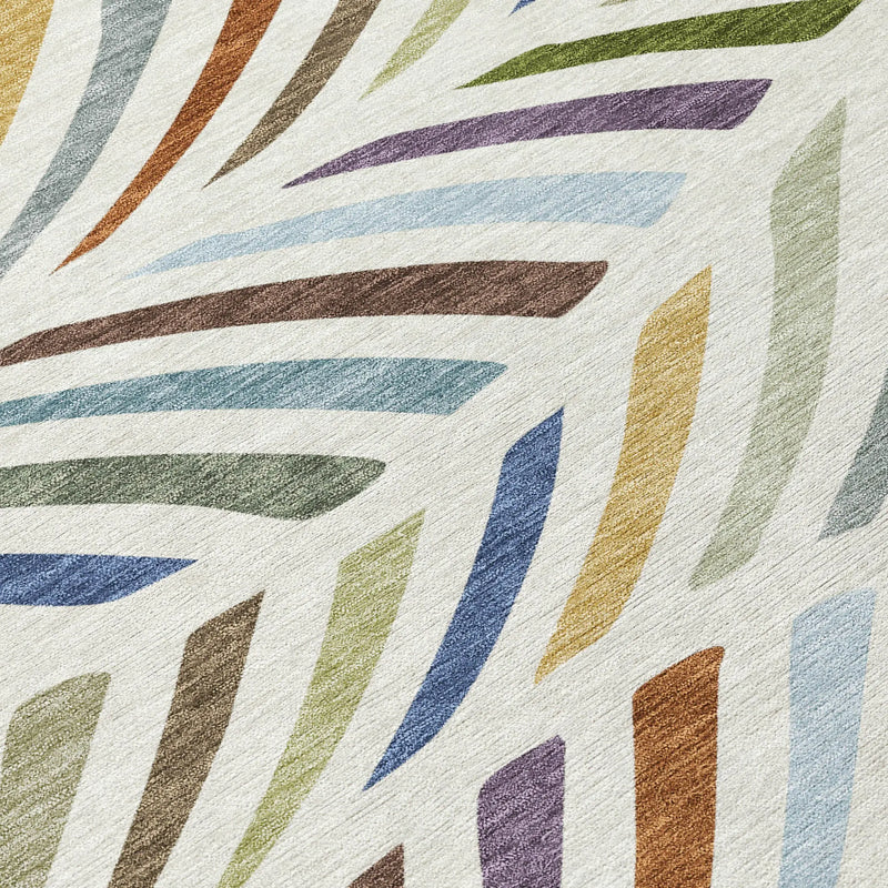 9' X 12' Ivory And Sage Abstract Washable Indoor Outdoor Area Rug Homeroots Outdoor