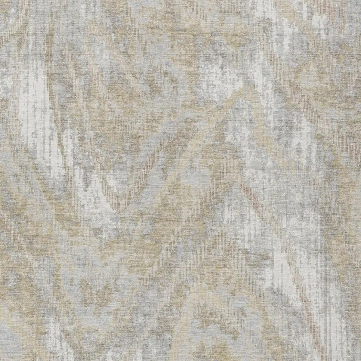 9' X 12' Ivory And Silver Abstract Washable Indoor Outdoor Area Rug Homeroots Outdoor