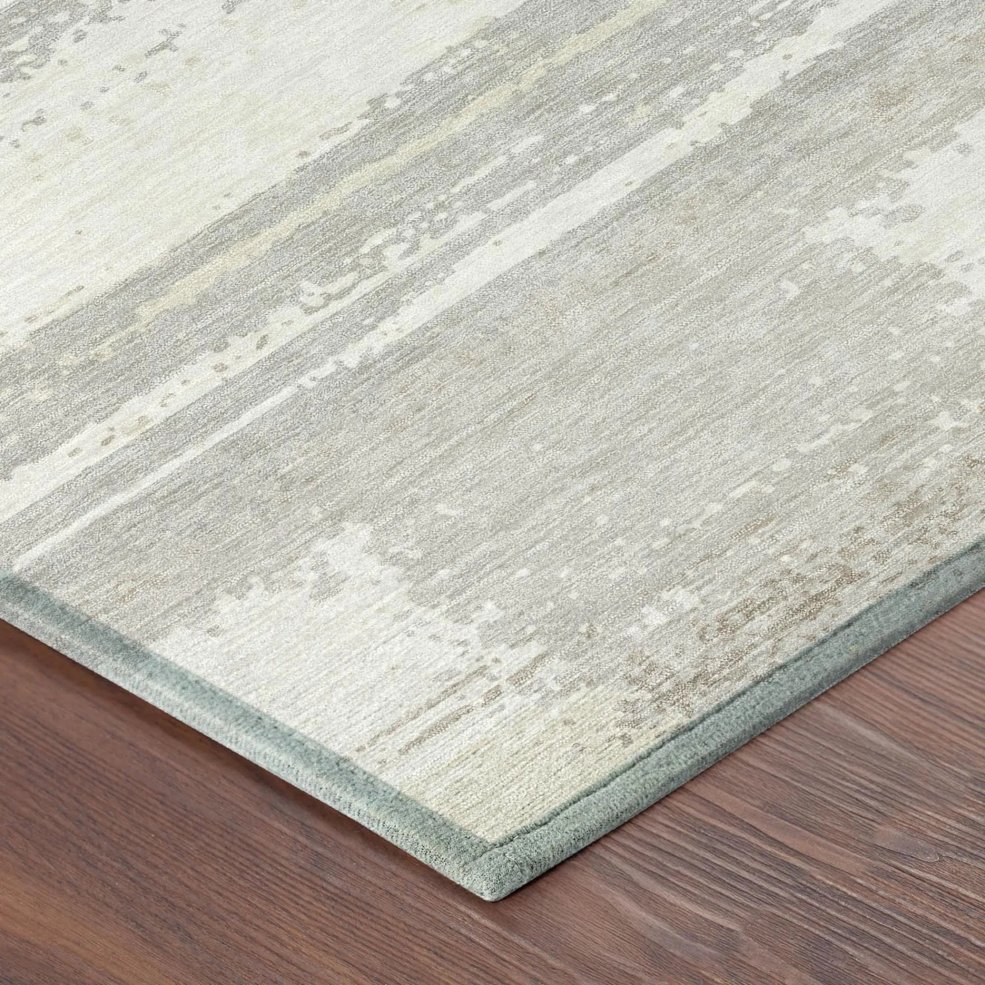 9' X 12' Ivory And Silver Geometric Washable Indoor Outdoor Area Rug Homeroots Outdoor