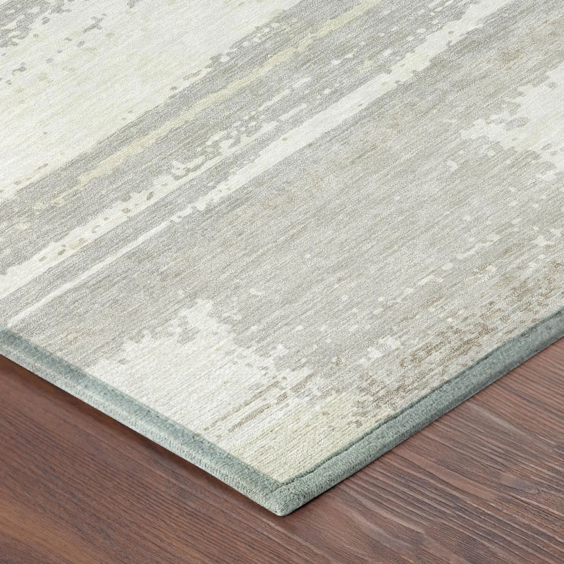 9' X 12' Ivory And Silver Geometric Washable Indoor Outdoor Area Rug Homeroots Outdoor