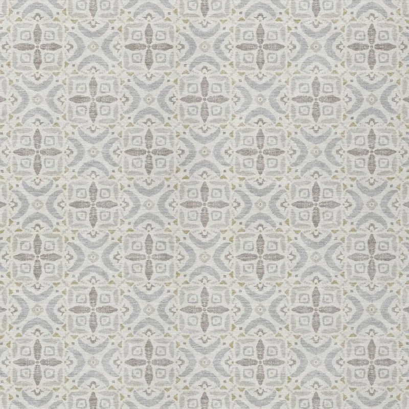 9' X 12' Ivory And Silver Geometric Washable Indoor Outdoor Area Rug Homeroots Outdoor