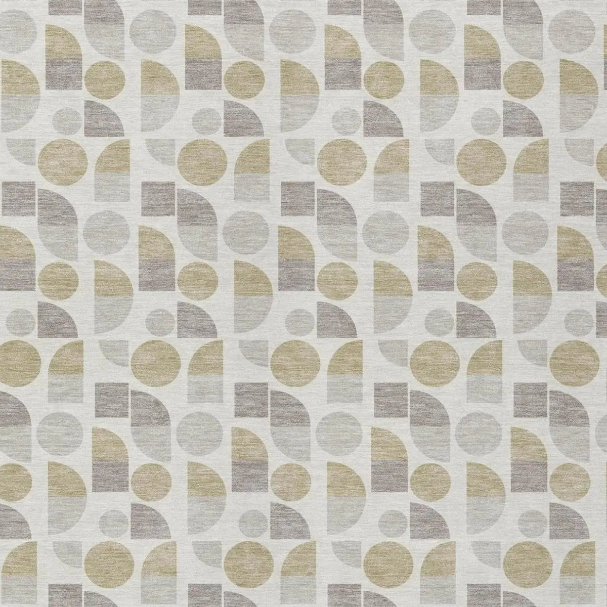 9' X 12' Ivory And Silver Geometric Washable Indoor Outdoor Area Rug Homeroots Outdoor