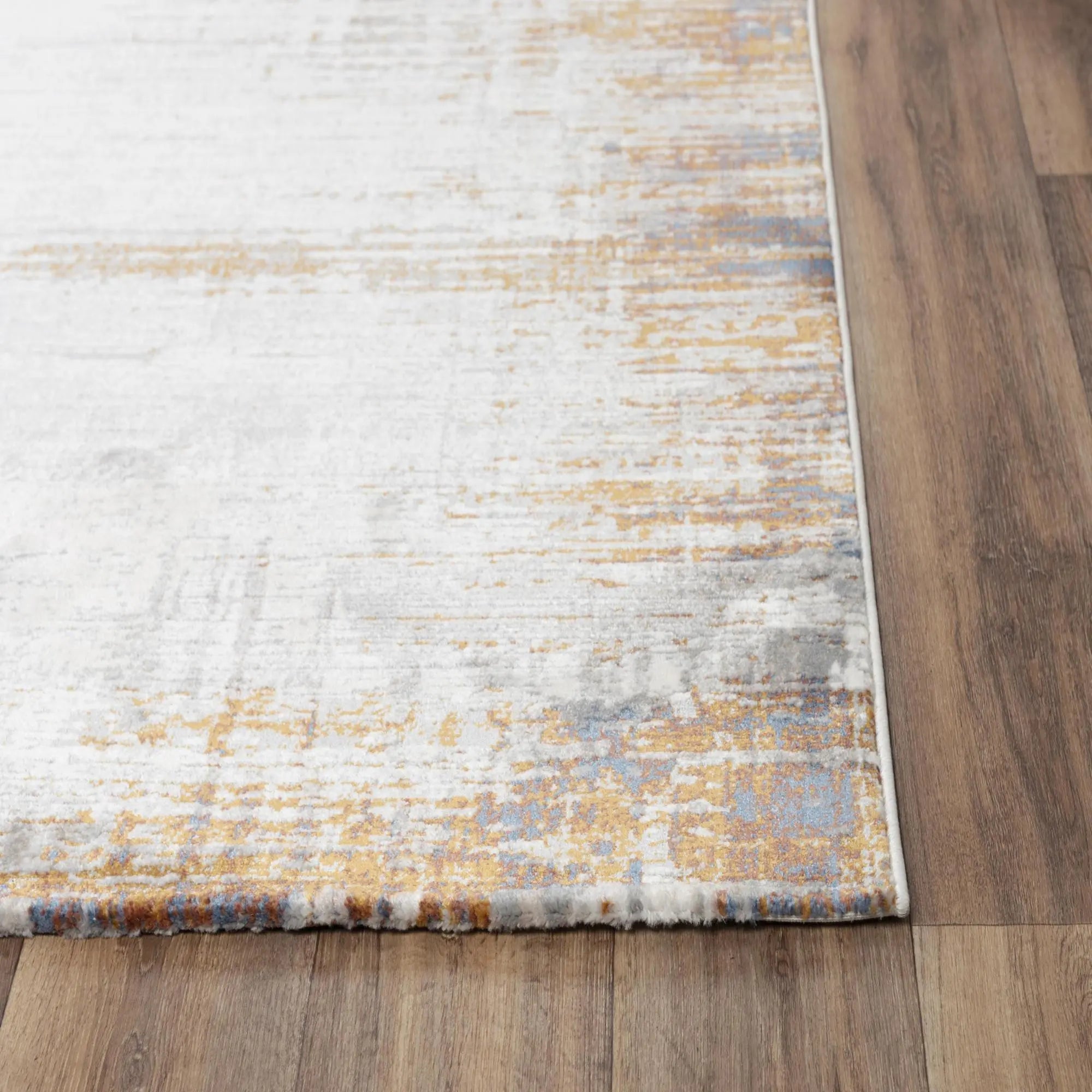 9' X 12' Ivory Blue Orange Red And Gray Abstract Area Rug Homeroots Home Decor