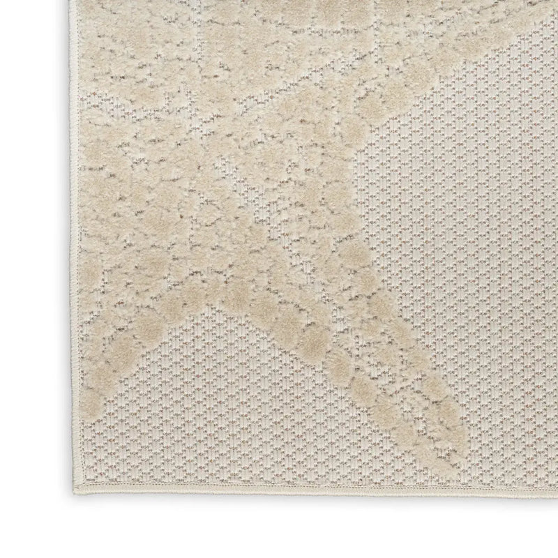 9' X 12' Ivory Blue Yellow Orange And Green Starfish Indoor Outdoor Area Rug Homeroots Outdoor