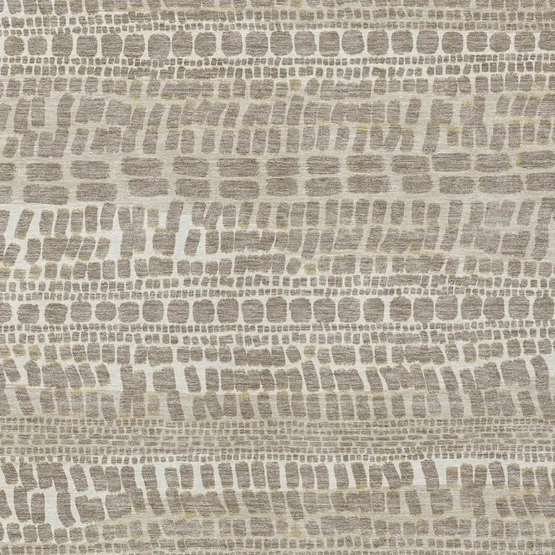 9' X 12' Khaki And Beige Abstract Washable Indoor Outdoor Area Rug Homeroots Outdoor