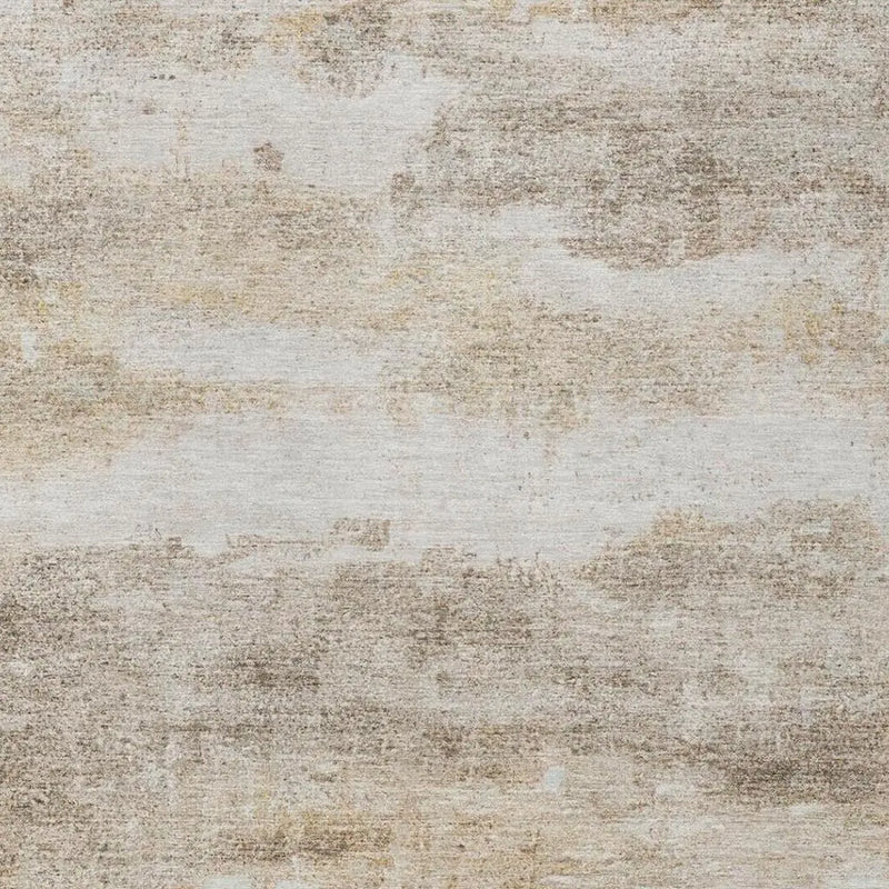 9' X 12' Khaki And Brown Abstract Washable Indoor Outdoor Area Rug Homeroots Outdoor