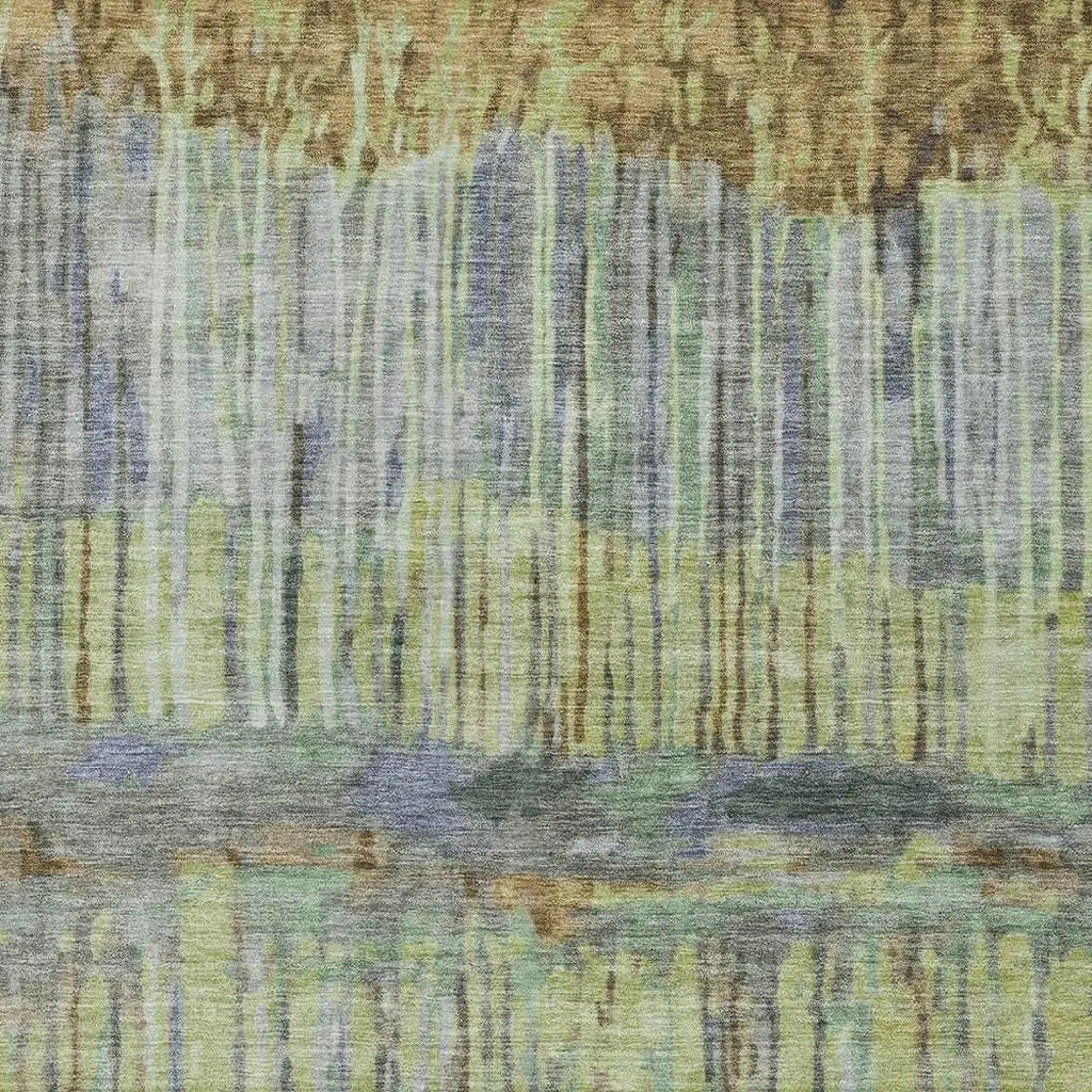 9' X 12' Khaki And Taupe Abstract Washable Indoor Outdoor Area Rug Homeroots Outdoor