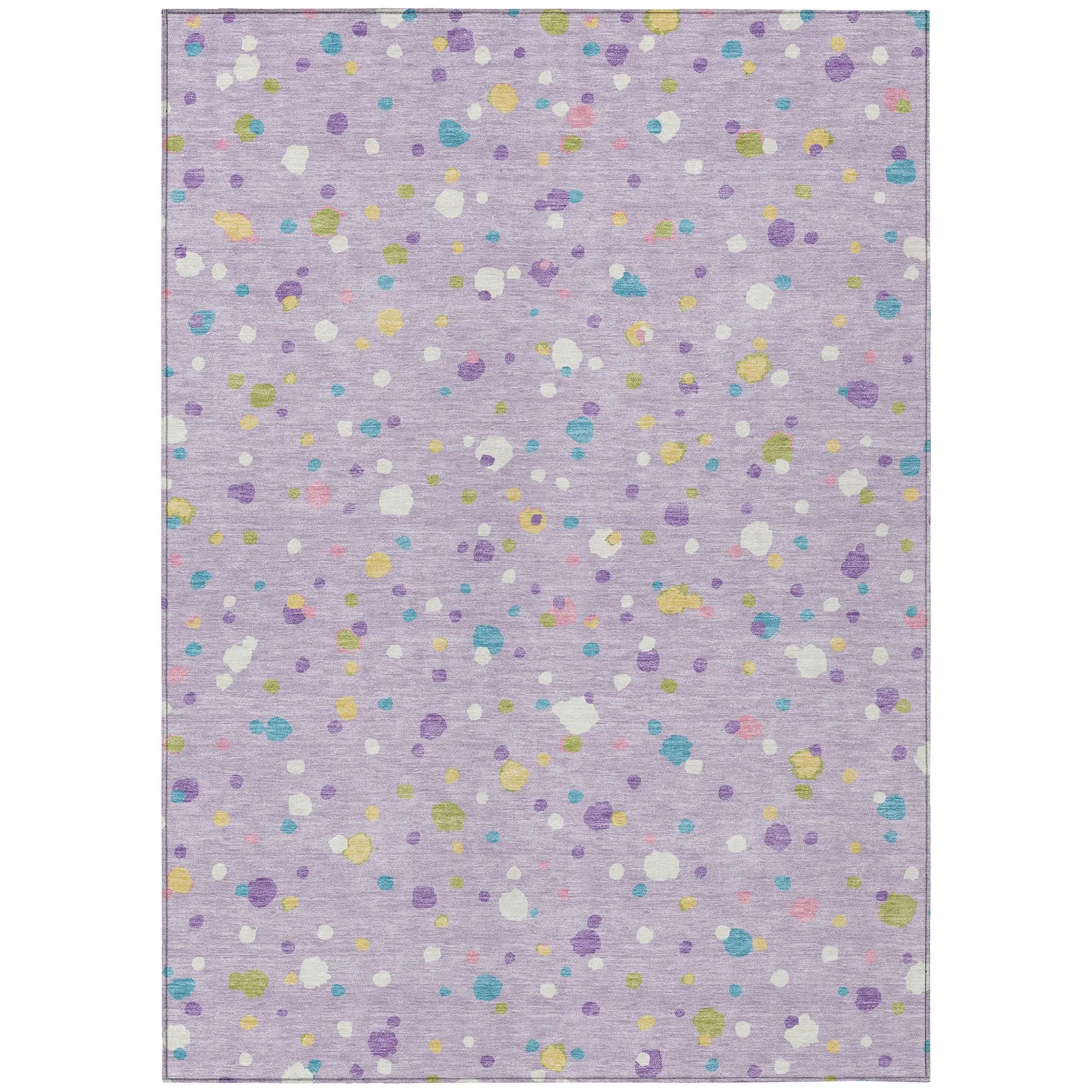 9' X 12' Lavender And Ivory Geometric Washable Indoor Outdoor Area Rug Homeroots Outdoor