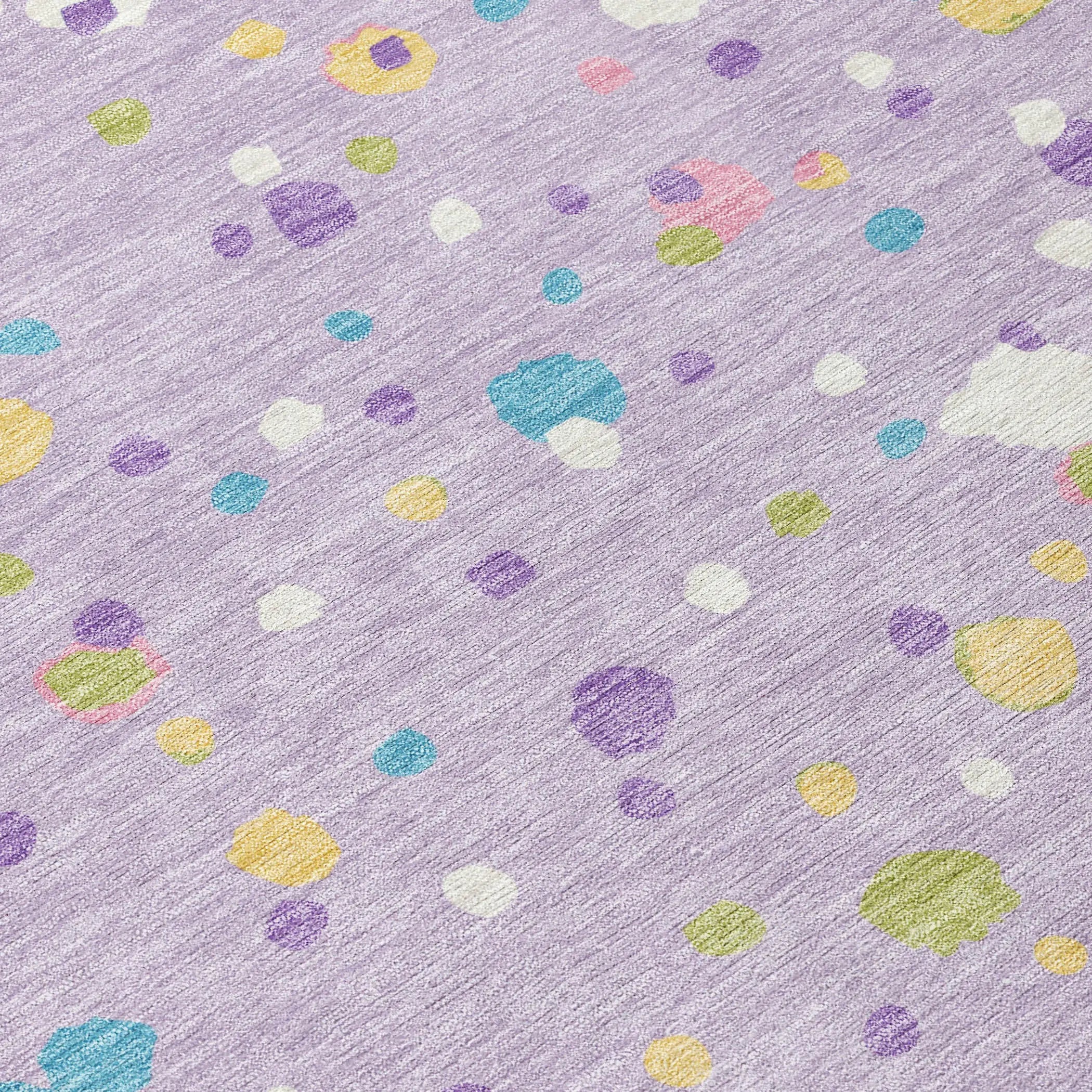 9' X 12' Lavender And Ivory Geometric Washable Indoor Outdoor Area Rug Homeroots Outdoor