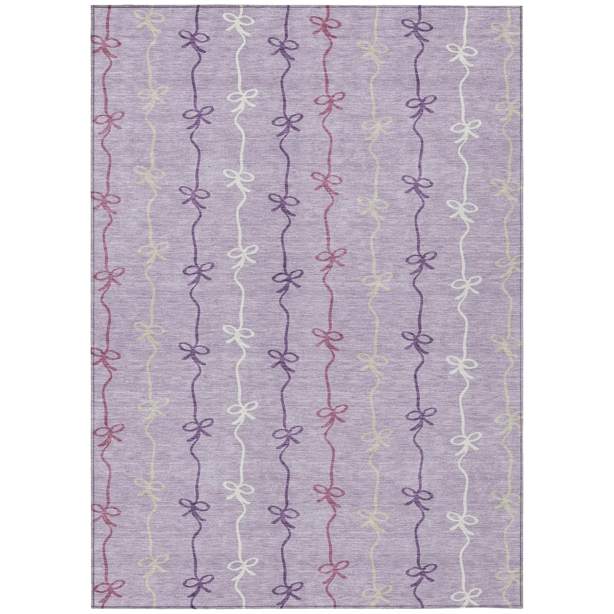 9' X 12' Lavender And Mauve Southwestern Washable Indoor Outdoor Area Rug Homeroots Outdoor