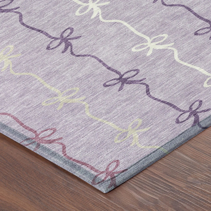 9' X 12' Lavender And Mauve Southwestern Washable Indoor Outdoor Area Rug Homeroots Outdoor