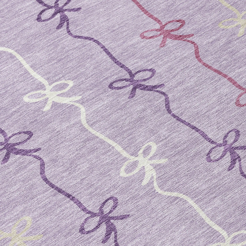 9' X 12' Lavender And Mauve Southwestern Washable Indoor Outdoor Area Rug Homeroots Outdoor