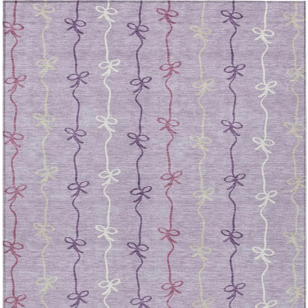 9' X 12' Lavender And Mauve Southwestern Washable Indoor Outdoor Area Rug Homeroots Outdoor