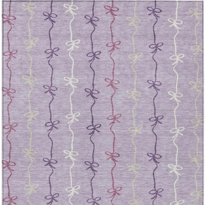 9' X 12' Lavender And Mauve Southwestern Washable Indoor Outdoor Area Rug Homeroots Outdoor