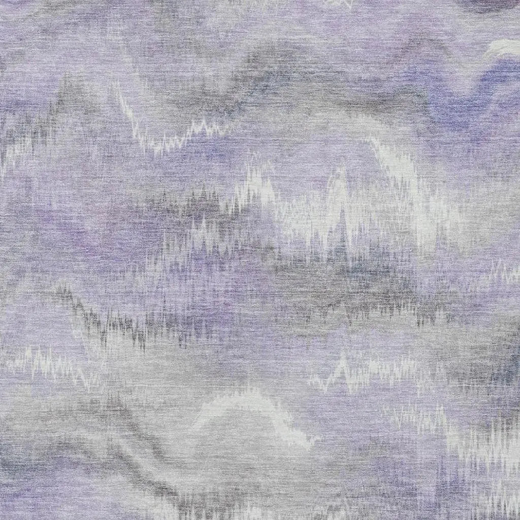 9' X 12' Lavender And Purple Abstract Washable Indoor Outdoor Area Rug Homeroots Outdoor