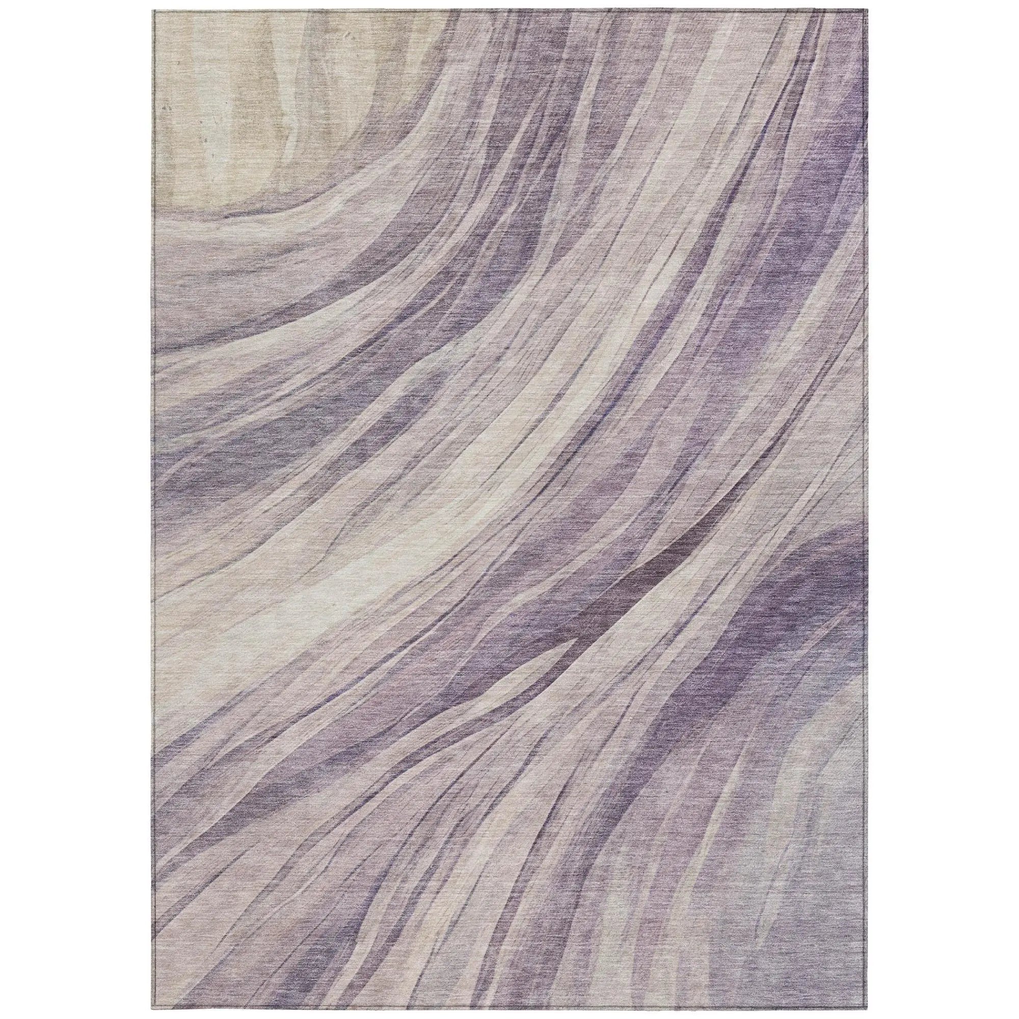 9' X 12' Lavender And Purple Abstract Washable Indoor Outdoor Area Rug Homeroots Outdoor