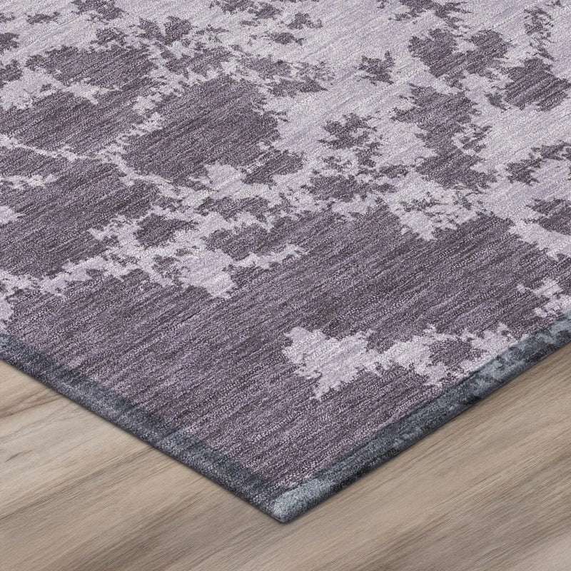9' X 12' Lavender And Purple Abstract Washable Indoor Outdoor Area Rug Homeroots Outdoor