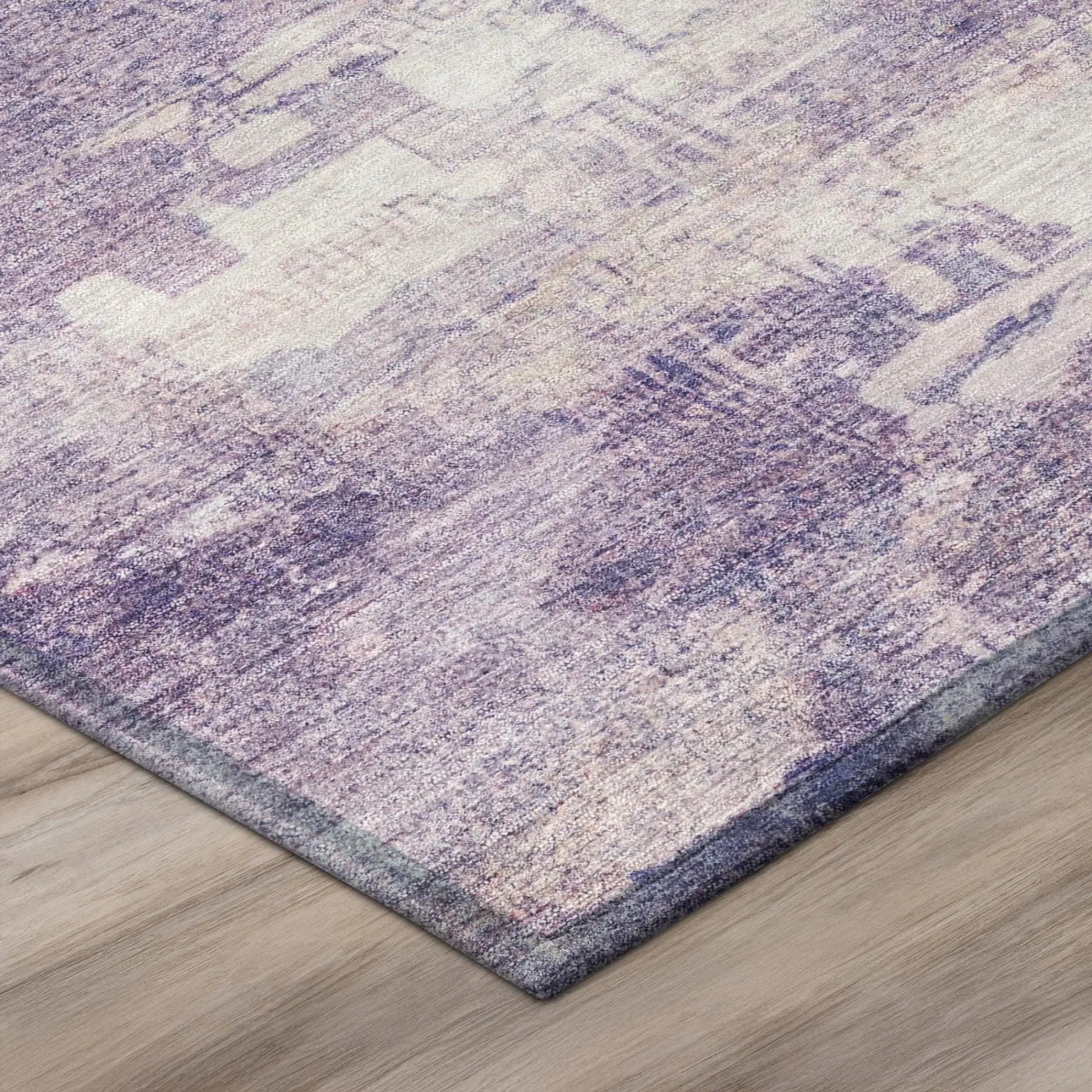 9' X 12' Lavender And Purple Abstract Washable Indoor Outdoor Area Rug Homeroots Outdoor
