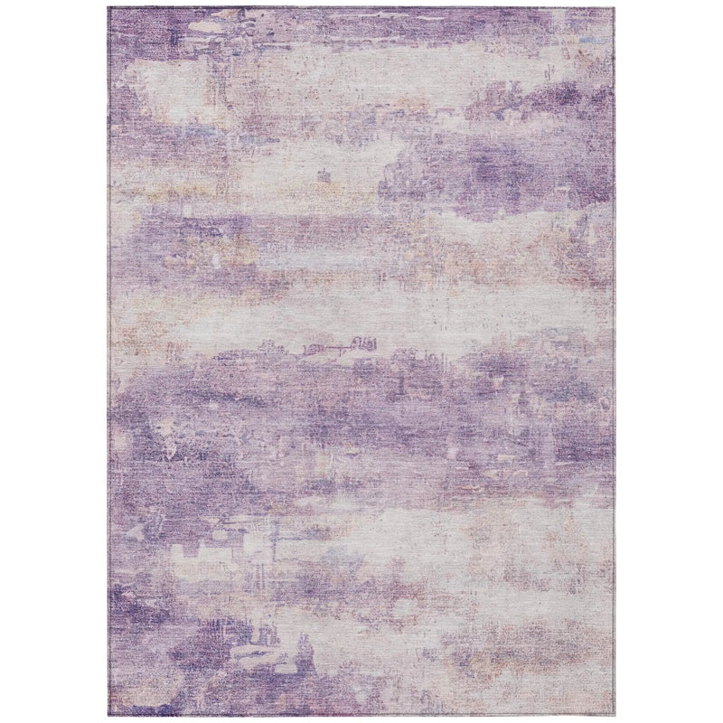 9' X 12' Lavender And Purple Abstract Washable Indoor Outdoor Area Rug Homeroots Outdoor
