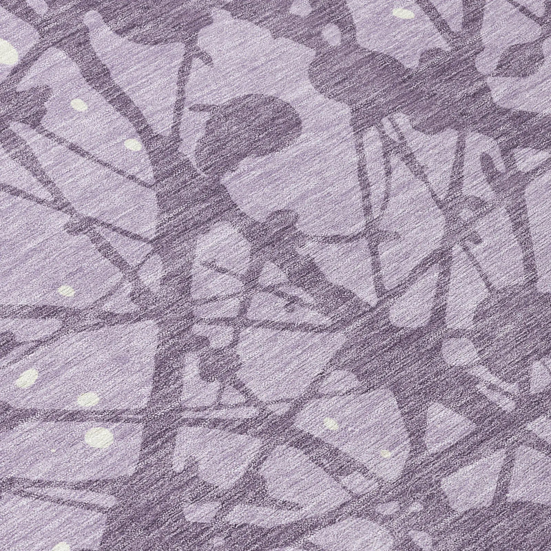 9' X 12' Lavender And Purple Abstract Washable Indoor Outdoor Area Rug Homeroots Outdoor