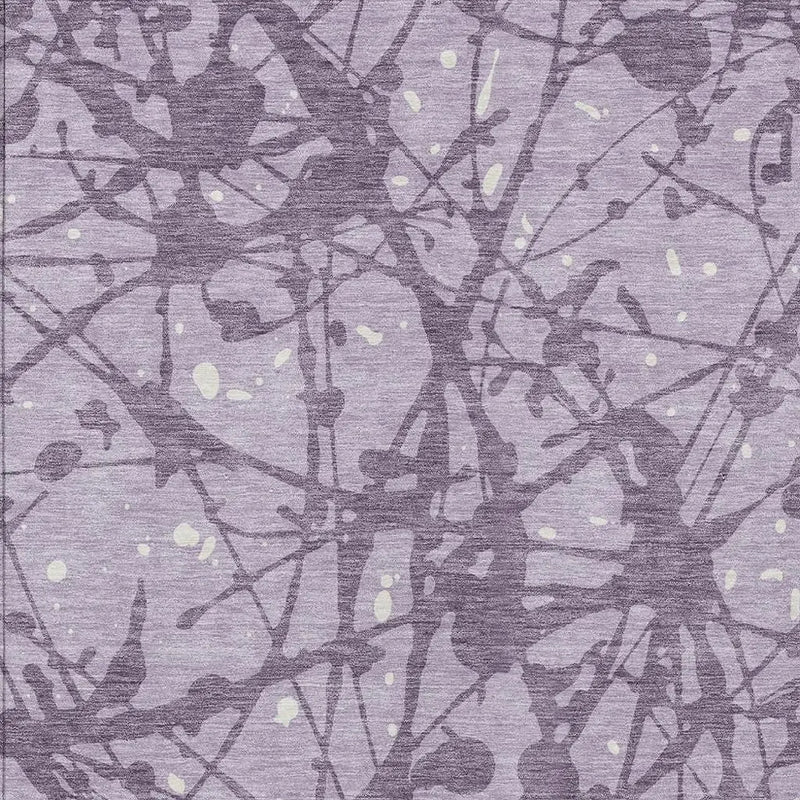 9' X 12' Lavender And Purple Abstract Washable Indoor Outdoor Area Rug Homeroots Outdoor