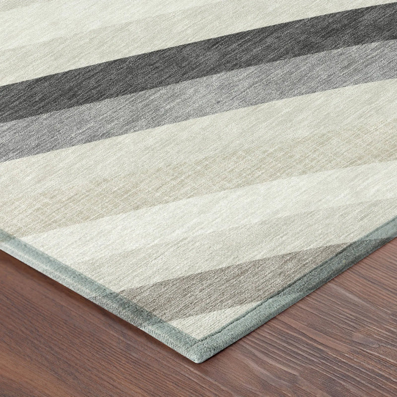 9' X 12' Linen And Ivory Abstract Washable Indoor Outdoor Area Rug Homeroots Outdoor