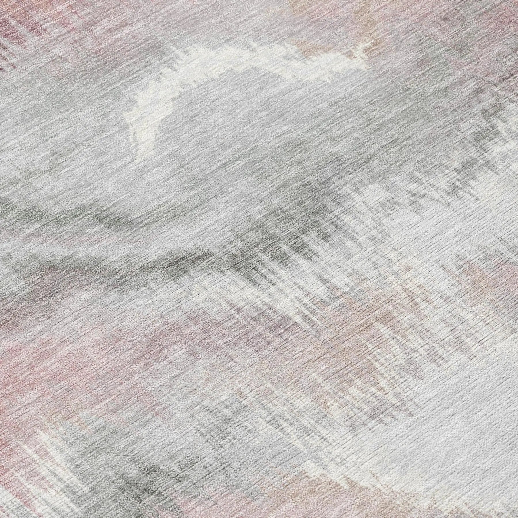 9' X 12' Mauve And Pink Abstract Washable Indoor Outdoor Area Rug Homeroots Outdoor