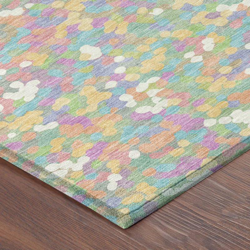 9' X 12' Mint Green And Ivory Geometric Washable Indoor Outdoor Area Rug Homeroots Outdoor