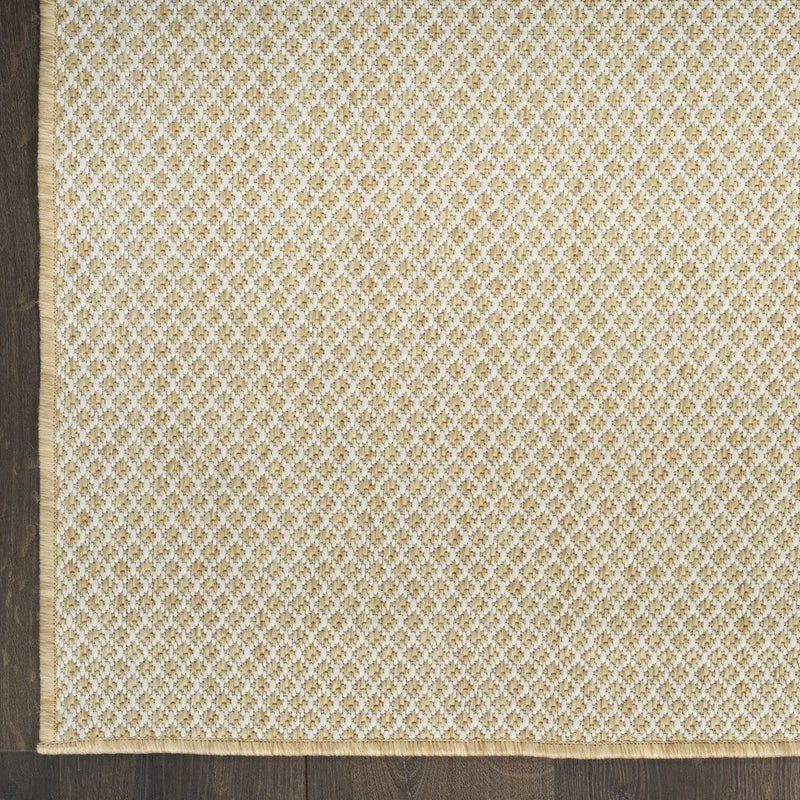 9' X 12' Natural Geometric Indoor Outdoor Area Rug Homeroots Outdoor